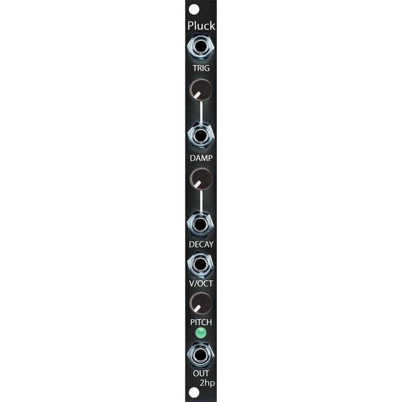 2hp Pluck Eurorack Karplus-Strong Oscillator Module (Black) image 1