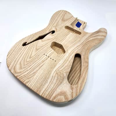 Brio 2 piece Roasted Swamp Ash Body "Thinline" T-Style - Unfinished image 6