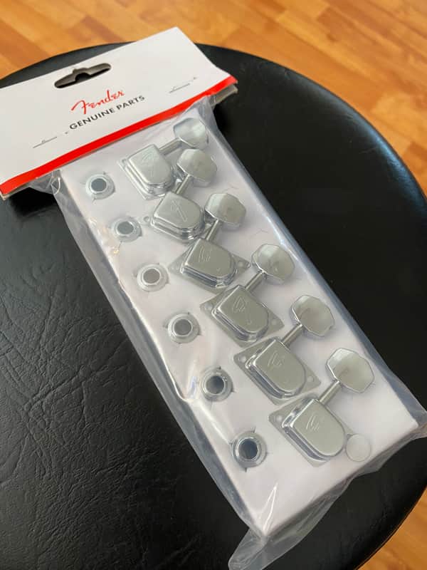 Fender 70s F Style Strat - Tele Tuning Machine Set PN 0990822100 Chrome image 1