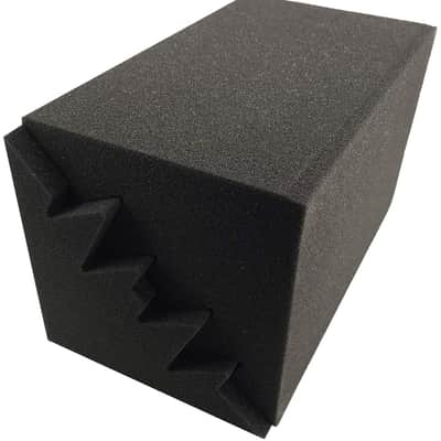 4 Pack Acoustic Foam Bass Trap Studio Foam 12" X 7" X 7" Soundproof Padding Wall Panels Corner Block image 6
