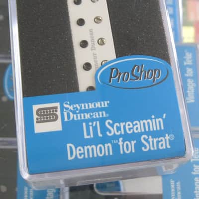 Seymour Duncan Li'l Screamin' Demon for Strat Neck Middle White SLSD-1n image 1