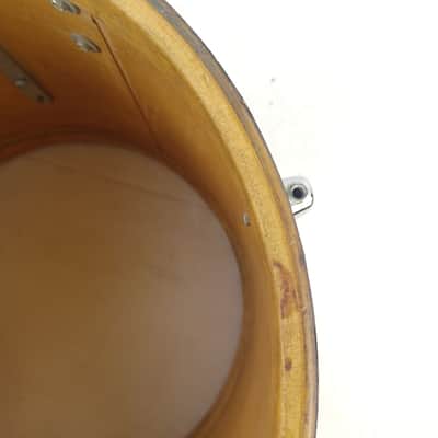 *Slingerland 12x14" 3Ply Chrome Over Wood Concert Tom Drum 70s Marching Quad COW image 13
