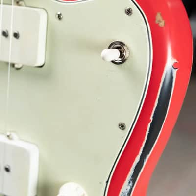 Nash JM-63 Electric Guitar - Fiesta Red over 3-Tone Burst with Hardshell Case image 18