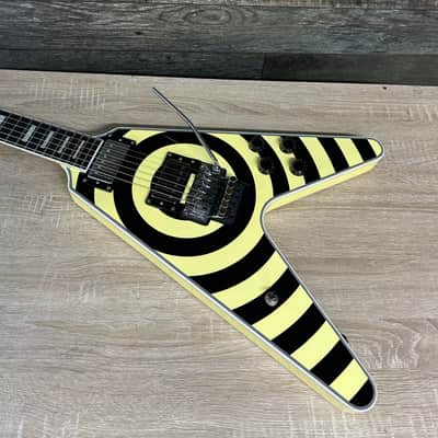 Firefly Elite Flying V Zakk Wylde Bullseye Tribute Guitar w/ 1980s Original Floyd Rose #1803 image 18