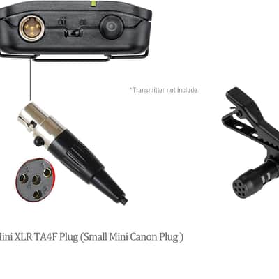 Lavalier Microphone Lapel Microphone Compatible with Wireless Transmitter - Unidirectional Condenser Mic - Mini XLR Plug image 2