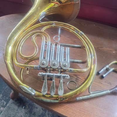 Vintage German Mirifone Single French Horn in F - Brass image 3
