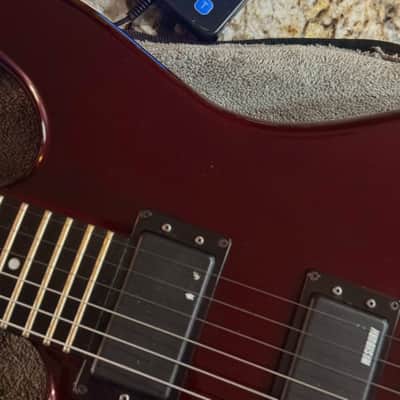 Washburn G20-V Left-Handed – Metallic Red Wine – Setup for Right-Handed Playing – Made in Japan – Very Good Condition – Wonderbar image 4