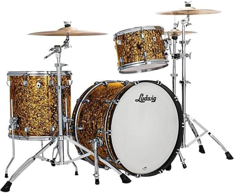 Ludwig NeuSonic Fab 3-Piece Drum Shell Pack - Butterscotch Pearl image 1