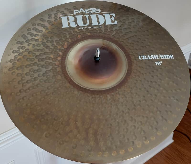 VIDEO! Paiste RUDE 16" Crash/Ride Why pay $338 NEW???? image 1