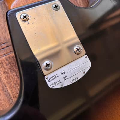 Vintage 1960s Teisco TG-64 Electric Guitar Monkey Grip Tobacco Burst Offset Tremolo MIJ Japan w/ OHSC image 13