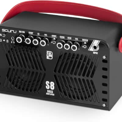 Caline Scuru S8B 20W Bass Amplifier Portable Bass Guitar Practice Amp Rechargeable Battery image 4