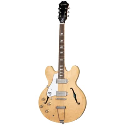 Epiphone Casino Hollowbody Left-Handed Guitar - Natural w/Premium Gig Bag image 2