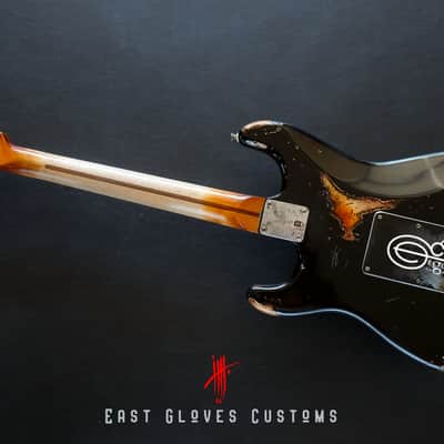 Fender Stratocaster 60th Anniversary Special Edition Black Aged Relic by East Gloves Customs (Rare) image 15