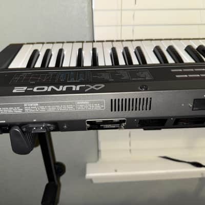 Roland Alpha Juno-2 61-Key Programmable Polyphonic Synthesizer 1985 - 1988 - Black with Original Case and Instruction Manual image 4