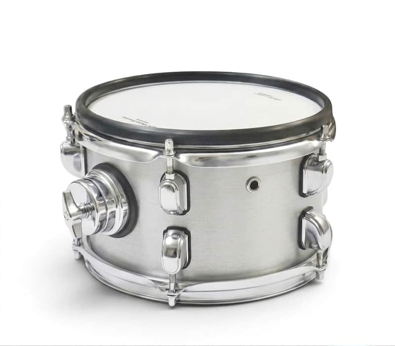 Dolby 8” Electronic White Silver TOM w 3 Triggers for Roland Alesis Drum image 1