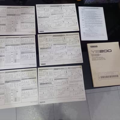 YAMAHA YS200 BOOK MANUAL OPERATION GUIDE SHEET ERRATA FRENCH GERMAN ENGLISH