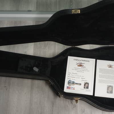 Juliana's Art Full of Love - Dreadnought Arch Top Guitar Case - "Snow" - a Tribute to Per-Olov Kindgren [2024] - Hand Painted Custom Artwork image 12