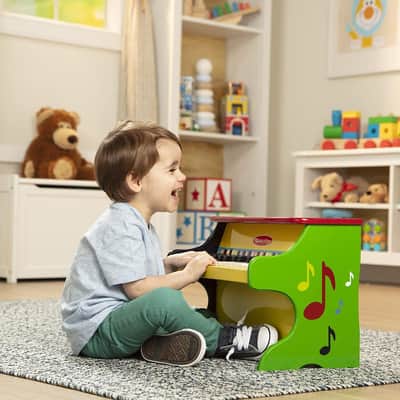 2013 Melissa & Doug Learn-To-Play Rainbow Toy Piano for Ages 3+ image 5