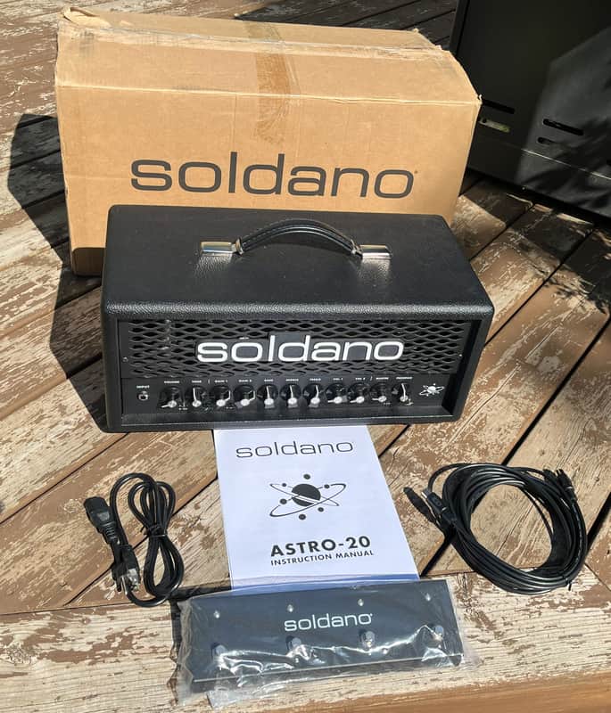 Soldano ASTRO-20 3-Channel 20-Watt Guitar Amp Head 2023 - Present - Black image 1