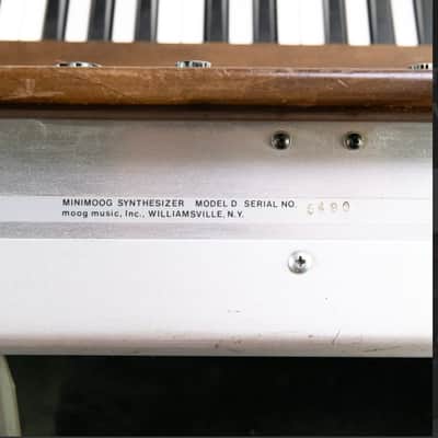 Moog Minimoog Model D 44-Key Monophonic Synthesizer 1971 - 1982 - Black / Wood image 9