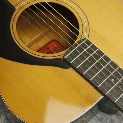 Vintage 1970 made Acoustic Guitar Yamaha FG-110 RED Label Made in Japan image 6