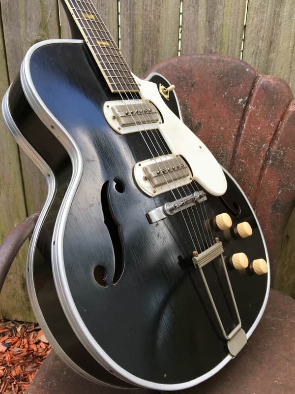 Harmony ハーモニー　silvertone シルバートーン　ヴィンテージ 1955 Harmony Silvertone Espanada Electric Archtop Guitar with rare