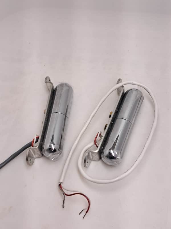 Danelectro-style Lipstick Pickup Unbranded Set of 2 - Chrome - NOS Unused image 1