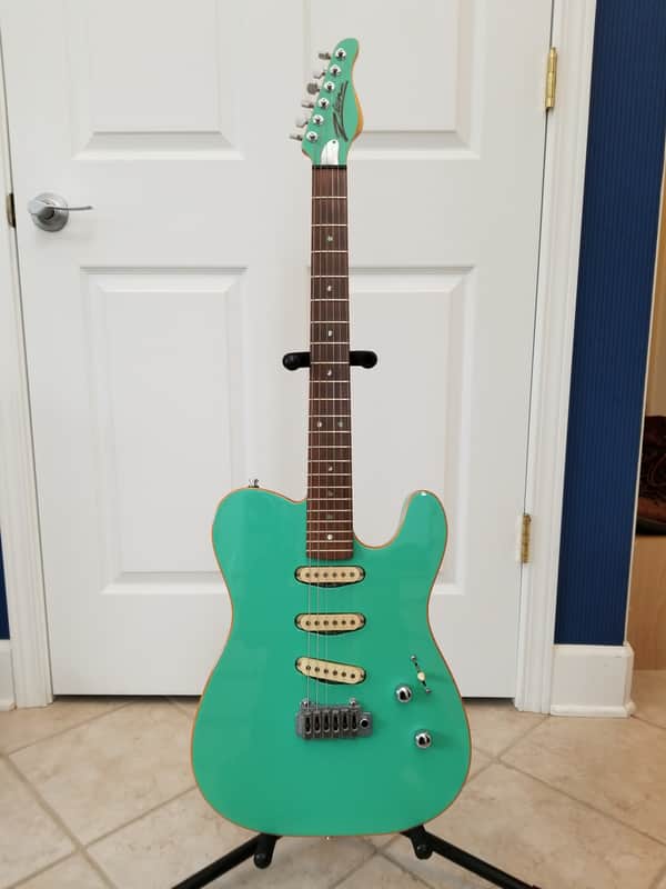 Zion Guitar Technology Custom Build 2009 Surf-green image 1