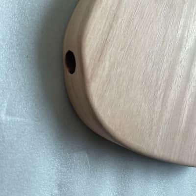 Unfinished Mahogany Guitar Tele Style Body with F Hole image 4