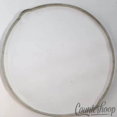 Ludwig 13"Snare-Side Resonant Drum Rim/Hoop Nickel Vintage 10s Stick-Chopper USA image 4