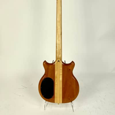 1998 Alembic Stanley Clarke Signature Standard Bass Natural Flame Walnut Short Scale image 11