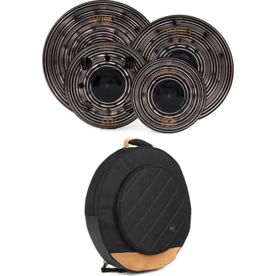 Meinl Cymbals Classics Custom Dark Set with Cymbal Bag - 10/16/18 inch - with Free 12 inch Trash Splash image 1