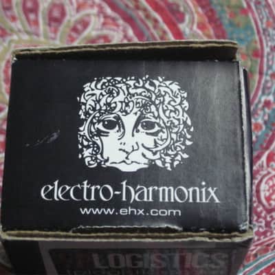 lightly handled Electro-Harmonix EMPTY CARDBOARD BOX and original Owner's Manual ONLY for OD Glove Overdrive (NO pedal, NO warranty / registration paperwork) 2010s - BOX: cardboard - OUTER AREAS: gray // GRAPHIC: black & white, also purple & white image 15