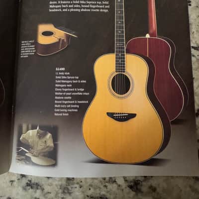 Yamaha Acoustic guitar catalog 2001 CJ32 CJX32 LL400 LL500 LS400 LS500 LLX LSX image 4