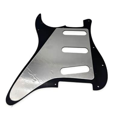 Standard Stratocaster SSS Electric Guitar Pickguard Start Pickguard Scratch Plate for Fender USA/Mexican Modern Style 11-Hole (Black 3-ply) image 2