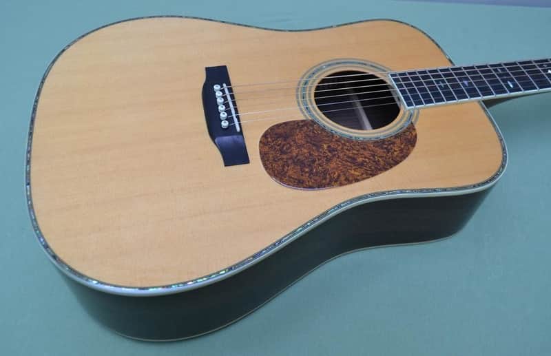 Recording King RD-227 All Solid Dreadnought Guitar with Abalone Torch Headstock & Abalone Purfling image 1
