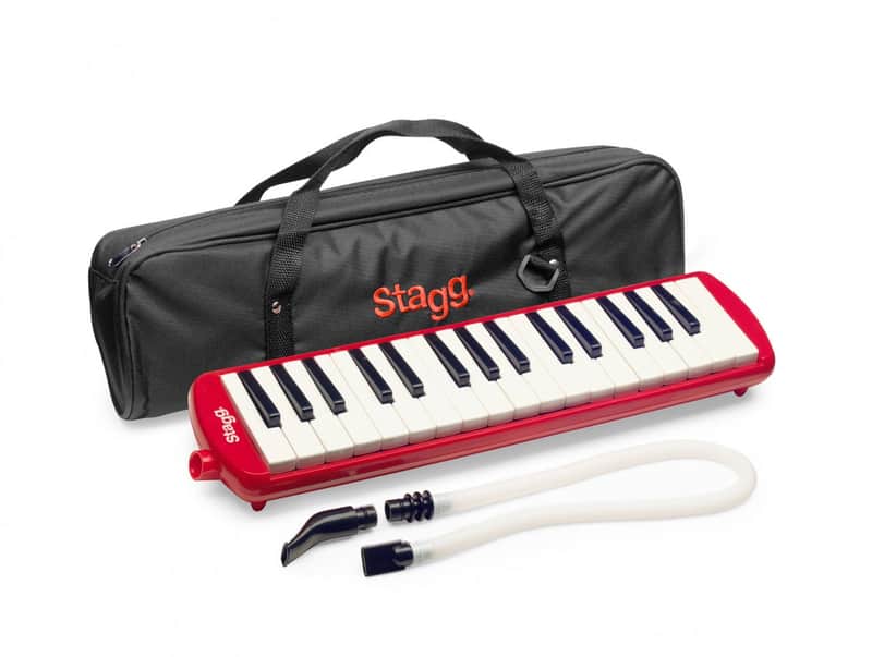 EMD Melodica with 32 Keys and Bag - Red Plastic