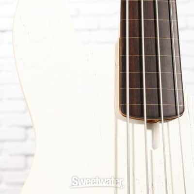 Sire Marcus Miller V6 4-string FL Electric Bass Guitar - Antique White (MMV6FLAWHd1) image 6