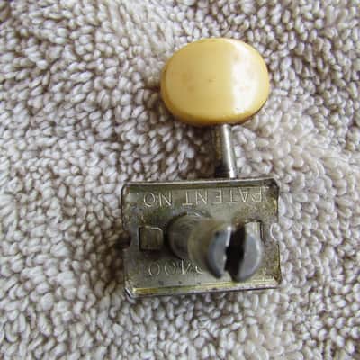 1964 Fender Mustang Tuning Machine Kluson Double Line Plastic Button Mustang Duo Sonic B-A Tuner image 2