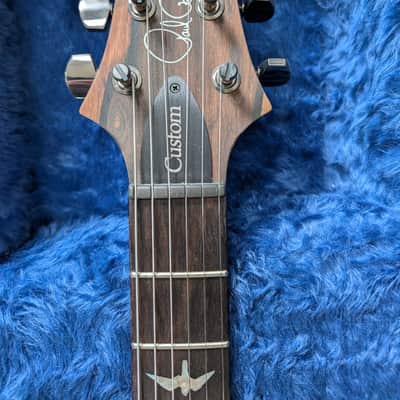 PRS Wood Library Custom 24 10-Top Flame Gray Black Fade w/Ziricote Fingerboard & Smoked Black Hardware image 15