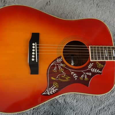 Morris MWH-03-RS MIJ Dreadnought Acoustic Guitar w/ Hard Case image 5