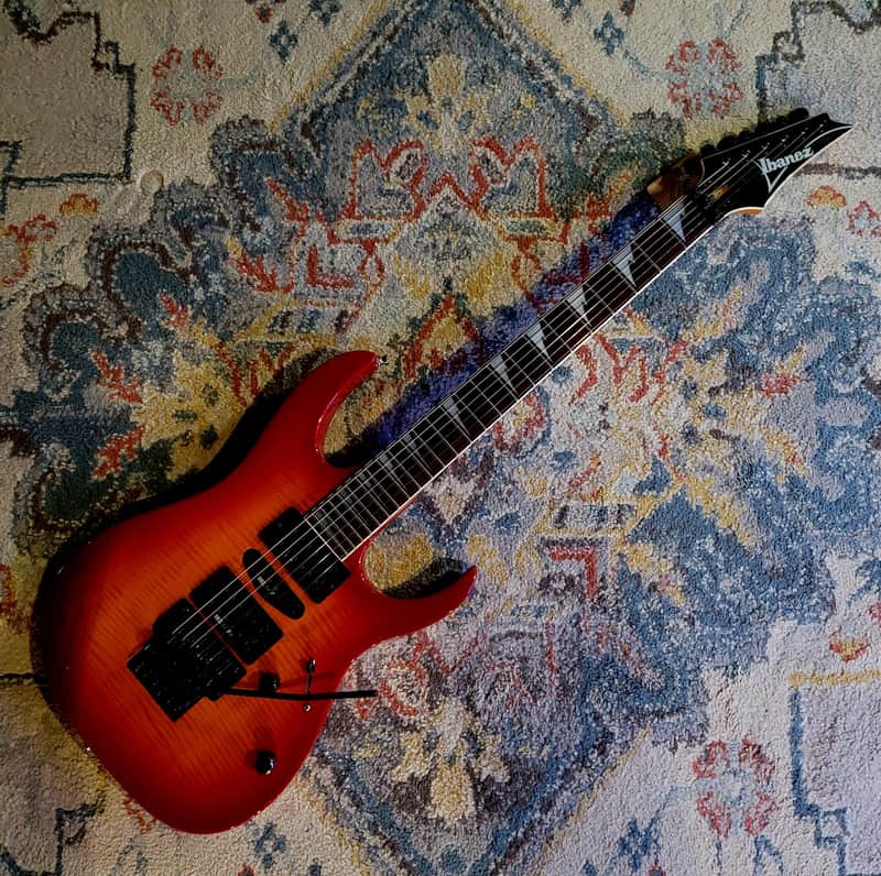 1990 Ibanez RG770FM - Wizard Neck - Edge Tremolo - MIJ Japan | Reverb