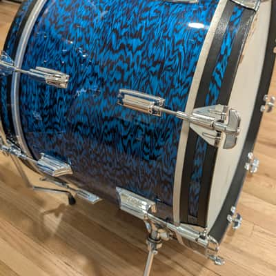 Rogers Dayton Era "Holiday" Drum Set 1967 - Blue Onyx image 19
