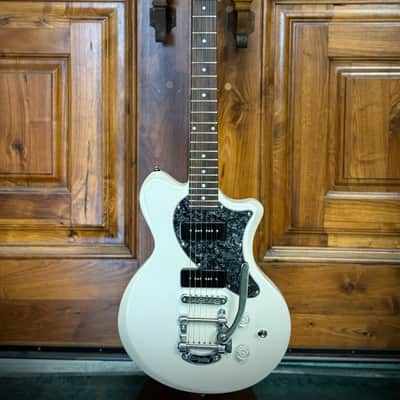 JHG James Hood Guitar SS-101 2017 - Pearl White Metallic image 5