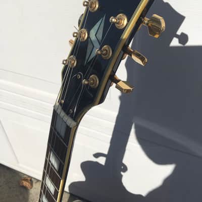 Samick  les paul custom   1987 Black  very rare the samick lawsuit headstock image 17