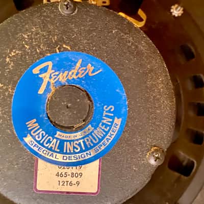 1968 Fender Vintage 2x12 Drip Edge Speaker Cabinet w/ Matching Oxford 12T6-9 Speakers image 9