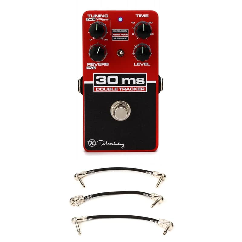 Keeley 30ms Automatic Double Tracker Delay Pedal with 3 Patch Cables image 1