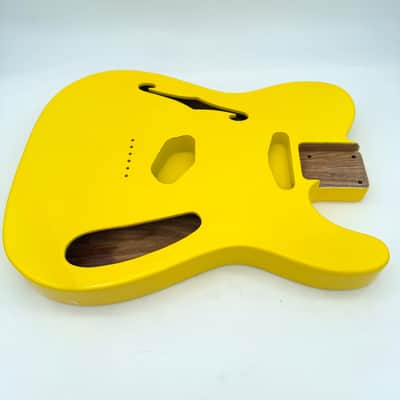 Immagine Hoodoo Telecaster Thinline Body ASH Graffiti Yellow Light htb6559 - 2