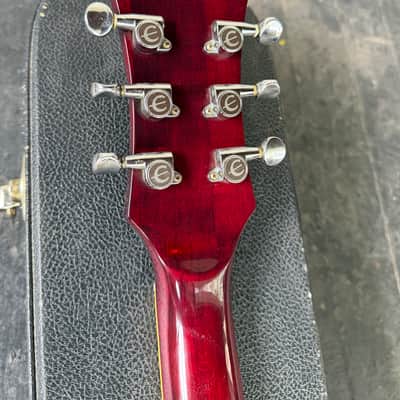 Vintage Epiphone Riviera Japan 1983 Maxons - Wine Red image 8