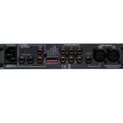 Shure SCM262 Audio Mixer 2 Mic Inputs 3 Stereo Channels Compact Design image 2